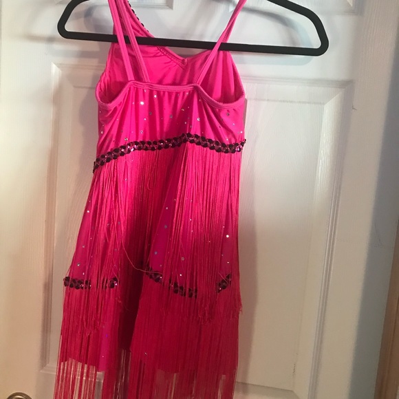 Hot pink flapper dance outfit - Picture 2 of 4
